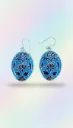 Meenakari Danglers Blue