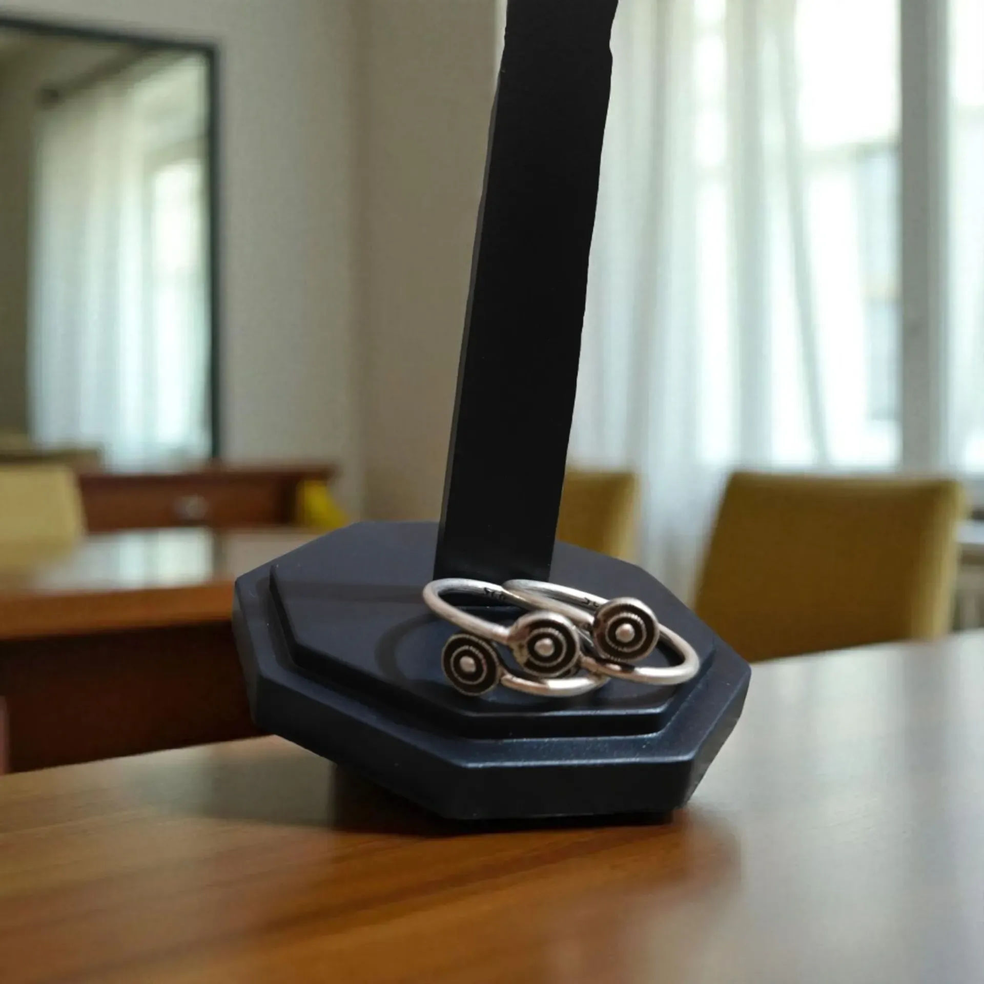 Triveni Oxidised Silver Toe Rings