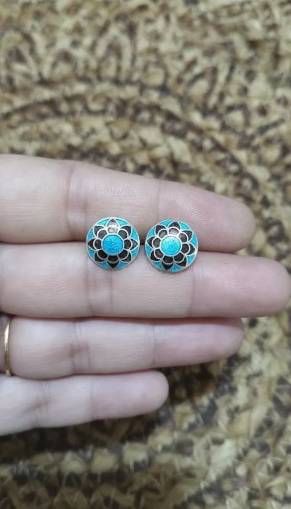 Meenakari studs