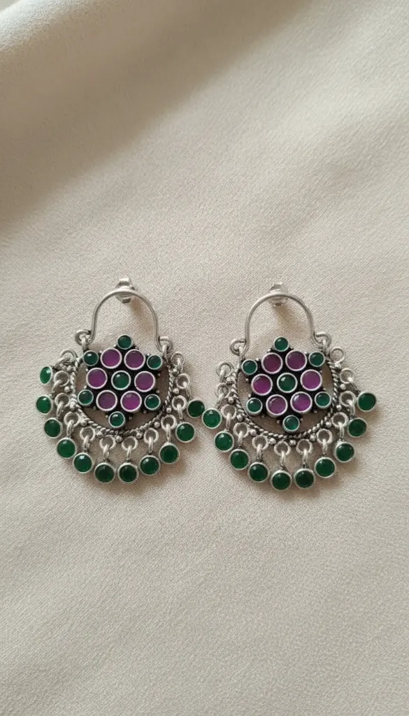 Moon Petal chand Bali